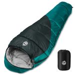 Northroad Mummy Sleeping Bag 14-59 ℉, 3 Season Warm & Cool Weather, Winter Spring Fall Lightweight Waterproof Washable Sleeping Bag for Camping Hiking Travel Hunting - Blue