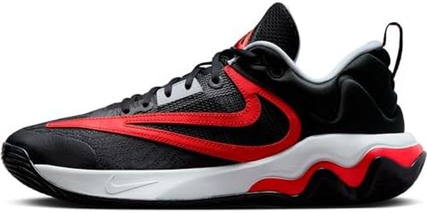 NIKE Giannis Immortality 3 Basketball Shoes (DZ7533-004, Black/University RED-Pure Platinum) Size 8