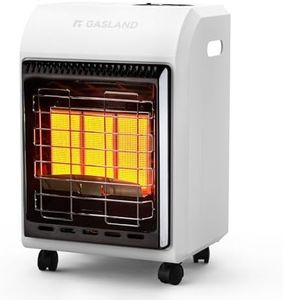 GASLAND MHA18W Propane Radiant heater,18,000 BTU Warm Area up to 450 sq.ft, Portable LP Gas Heater for Garages, Ultra Quiet Propane Heater with LP Regulator Hose (White)