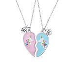 Amazon Collection Friend Heart Necklaces 2 Pieces