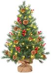 ENVEN Mini Christmas Tree, Small Ta