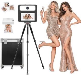 Portable Photo Booth Machine with Printer & Flight Case