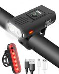 Bike Lights Front and Back, 2025 Upgrade Super Bright Bicycle Lights IPX4 Waterproof Cycle Lights, Durable Bike Light Easy To Install USB Rechargeable Mountain Bike Lights For Riding
