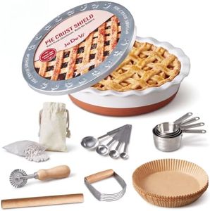 JODEVI 9 Inch Ceramic Pie Dish 9-Piece Baking Set