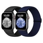 Adepoy Elastic Nylon Band Compatible for Apple Watch Straps 46mm 38mm 40mm 41mm 42mm 44mm 45mm 49mm, Adjustable Braided Stretch Replacement band for iWatch Series 10/9/8/7/SE/6/5/4/3/2/Ultra/Ultra 2