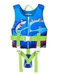 Welebar Toddler Swim Vest, Floaties with Adjustable Safety Strap for Boys and Girls Aged 2-10 Years/22-88lbs