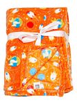 Mee Mee Double Layer Reversible Soft Baby Blanket (Orange) (MM-8260 G) (284.0mm L X 41.0mm W)