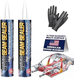 Seam Sealer Automotive-Professional Grade High Strength Waterproof Adhesive for Truck,Marine,Auto Body Repair, Rust & Leak Prevention-Quick Paintable Sealant for Metal,Plastic,RV Roof Sealant White