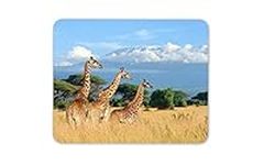 Destination Vinyl Ltd Giraffe Herd Mouse Mat Pad - Wild Animal Volcano Africa Fun Computer #12434