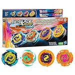 BEYBLADE Burst QuadStrike Energy Uprising 4-Pack with 4 Spinning Tops, Battle Toy Tops, Kid Toys for Ages 8 and Up