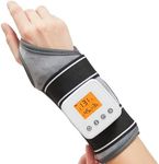 Cordless Wrist Massager with Heat, 3000mAh Wrist Heating Pad with Massage for Carpal Tunnel Pain Relief, USB Rechargeable Heated Wrist Brace Wrap for Wrist & Arm, 3 Vibration Modes Wrist Warmer