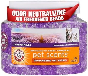 Arm & Hammer Air Freshener Gel - Pet Odor Eliminator with Baking Soda - Odor Absorbing Gel Beads for Cats & Dogs - Pet Deodorizer and Air Neutralizer for Home - Natural Freshness Lavender Fields 12 oz