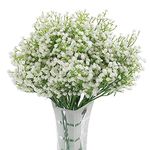 Homcomoda Artificial Flowers Babies Breath Flowers Fake Gypsophila Plants Bouquets for Wedding Home DIY Decoration (A-White, 12PC)