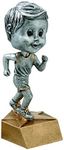 Decade Awards Track Bobblehead Trophy, Male - 6 Inch Tall | Engraved Runner Awardv- Customize Now