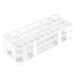 stonylab Test Tube Rack, 20 mm 40-Place White Plastic Test Tube Rack Tube Holder Stand Rack, 3-Tier Design and Detachable