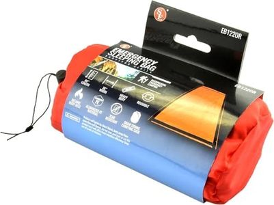 SE EB122OR Emergency Sleeping Bag with Drawstring Carrying Bag, Orange