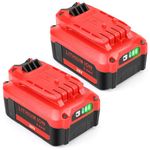 ARyee 2Pack 20V 5000mAh Battery Replacement for Craftsman V20 Lithium-ion Battery CMCB202 CMCB204 CMCB205 20V Max Cordless Impact Driver Tools