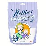 Nellie's Baby Laundry Soda - Laundry Detergent Safe For Infants' Sensitive Skin, Non-Toxic, Hypoallergenic, Vegan, Fragrance Free - 50 Loads