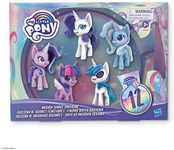 My Little Pony Unicorn Sparkle Collection Set of 5 Toy Pony 3-inch Figures with Glittery Unicorn Horns and 12 Surprise Accessories