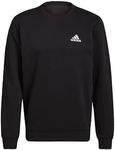 Adidas, Essentials Fleece, Sweatshirt, Black/White, L, Man