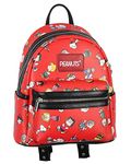 Peanuts Snoopy Charlie Brown Linus Lucy Sally Marcie Toss Print Mini Backpack