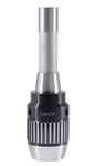 CanCNC Tooling Solutions 1/16-1/2" R8 Precision Keyless Drill Chuck, Heavy-Duty with Integrated Shank, Titanium Jaws, 0537-1208