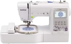 Brother SE600 Sewing and Embroidery Machine, 80 Designs, 103 Built-in Stitches, Computerized, 4" x 4" Hoop Area, 3.2" LCD Touchscreen Display, 7 Included Feet