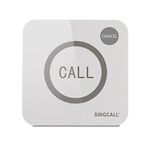 SINGCALL Wireless Service Calling System for Restaurant Cafe,Call Waiter Nurse Staff,Big Touching Button,Waterproof 2-Button Pager APE520C