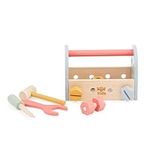 Just bee kids Wooden Tool Box | Montessori-Inspired Interactive Play Tool Toy | 100% Wood, Plastic-Free | Safe Smooth Edges for Toddlers & Children (12+ Months)