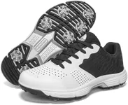 Zakey Waterproof Professional Golf Shoes Men Spikes Golf Sneakers Male Outdoor Anti Slip Walking Footwears (14,WhiteBlack)
