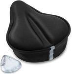 CUNCUI Gel Bike Seat Cover, Bicycle Seat Covers, Bike Seat Cushion for Women Men Comfort Compatible, Suitable for Outdoor and Indoor (11x10 inch)