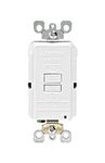 Leviton GFRBF-W Self-Test SmartlockPro Slim Blank Face GFCI Receptacle with LED Indicator, 20 Amp, White