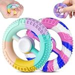 2Pcs Fidget Spinners,Squeeze Round 