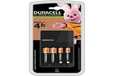 Duracell Battery Charger with 2 X AA and 2 AAA Batteries, Charging Time 4 Hours