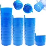 Zddaoole 30 Pack Non Spill Caps,Reusable 55mm 3 and 5 Gallon Water Bottle Snap On Cap,Replacement Non-Spill Anti Splash Water Jug Caps