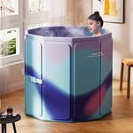 Suicune Portable Foldable Ice Bath Tub, Large Size 77 Gal, Fast Muscle Recovery, Home Outdoors Gyms, Quick Opening without Installation, No Water Leakage