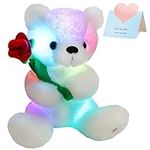 Houwsbaby Glow Teddy Bear with Rose