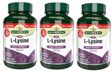 Natures Aid L-Lysine 1000mg 80 Tablets (Pack of 3)