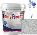 Ravionelle 2026 Upgrade Epoxy Colored Sand Floor Paint, Marble Effect Coating, Non-Slip & Wear-Resistant, Garage, Basement, Concrete & Wood Floors (gray-3,70oz/2kg)