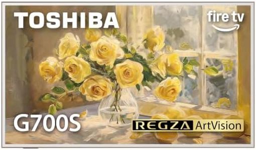 Toshiba 55" G700 Series ArtVision 4K UHD Smart Fire TV (55G700SU, 2026 New) - QLED, Native 165Hz, Art Gallery Mode, Anti-Glare Screen, REGZA Engine ZRi, DTS Virtual:X, Included Art Frame