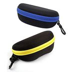 AT TECH Zipper Hook Cases/Cover/Pouch/Box For Eyewear, Sunglasses, Spectacles & Goggles For Men & Women. (Combo Of 2) (MULTI-COLOR) C7