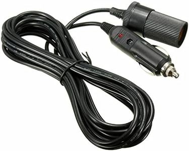 5m 12V Car Cigarette Cigar Lighter Extension Adapter Plug Cable Cord Lead Socket Plug