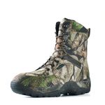 R RUNFUN Men's Waterproof Hunting Boots Lightweight Hiking Boot Camo Military Tactical Work Boots, 8 Inches Insulated Outdoor Shoes, 400g Thinsulate(RF012-8C, Size9.5)