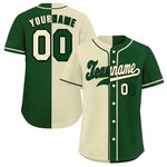 Customized Classic Baseball Jersey Stitched/Printed Gradient T-Shirt Personalized Athletic Sport Wear Hipster Button Down Team Uniforms for Men Kids Boy