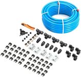 Redrock Performance Rapid Air System 3/4" x 200ft HDPE Aluminum Compressed Piping System with Outlet Blocks with Equal Elbow Fitting for Garage Shop Air Line Kit 200PSI