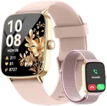 Smart Watch for Women, 1.85" HD Smartwatch Compatible iPhone/Samsung/Android (Answer/Make Calls), 100+ Sport Modes Fitness Tracker with Heart Rate/Sleep/SpO2 Monitor, IP68 Waterproof Reloj Inteligente