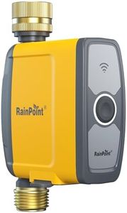 RAINPOINT WiFi Water Timer, Smart Sprinkler System Valve With APP & Voice Control, Weather-Based Automatic Rain Delay, Brass Inlet & Outlet (No WiFi Hub)