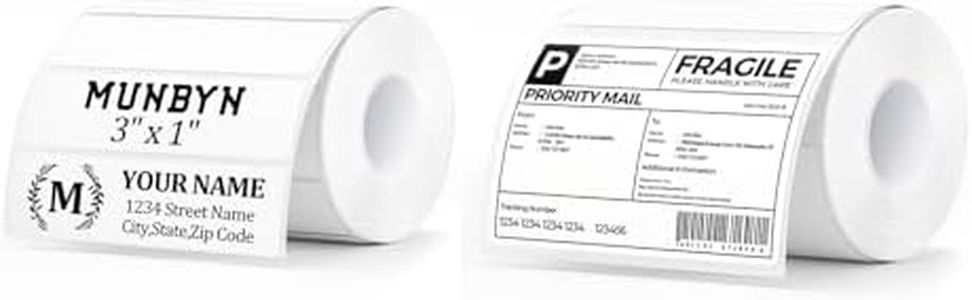 3x1 Inch White Thermal Labels+4"x3" Direct Thermal Labels