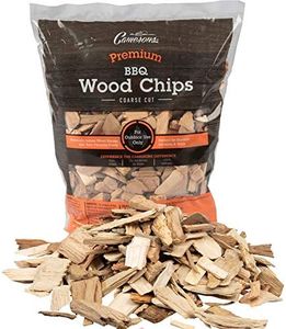 Camerons All Natural Maple Wood Chips for Smoker - 260 Cu. In. Bag, Approx 2 Pounds- Kiln Dried Coarse Cut BBQ Grill Wood Chips for Smoking Meats - Barbecue Smoker Accessories - Grilling Gifts for Men