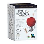 Four O'Clock Apple Crumble Black Tea Organic Faitrade, Fall Collection, Kosher, Gluten-free, 15 Teabags